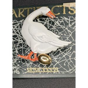 Goose That Laid The Golden Egg Brooch